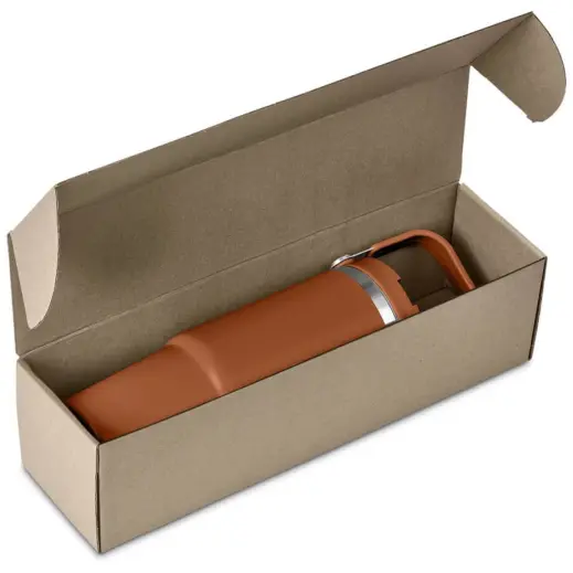 Kooshty Waikiki Tumbler in Bianca Custom Gift Box Burnt Orange Open