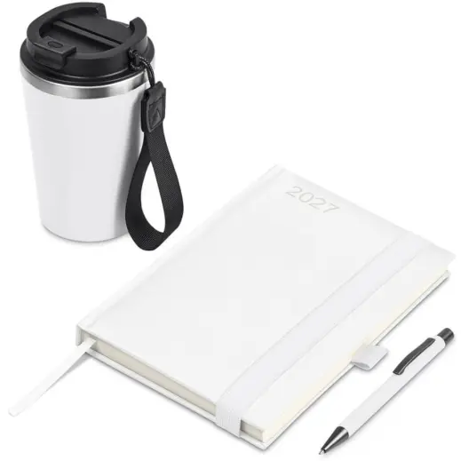 Altitude Echoism 2027 Diary Gift Set Solid White