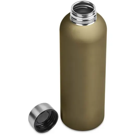 Serendipio Benson Stainless Steel Water Bottle Gold Open