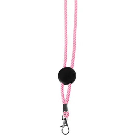 Circle Rope Neck Lanyard Pink