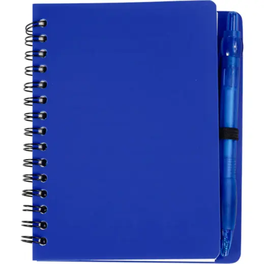 Mini Spiral Notebook with Pen Navy