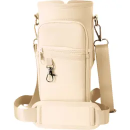 Travel Cup Crossbody Carrier Nude Image
