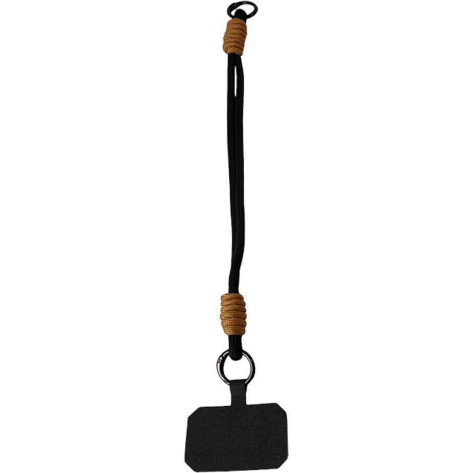 Cellphone Double Rope Wrist Lanyard Black