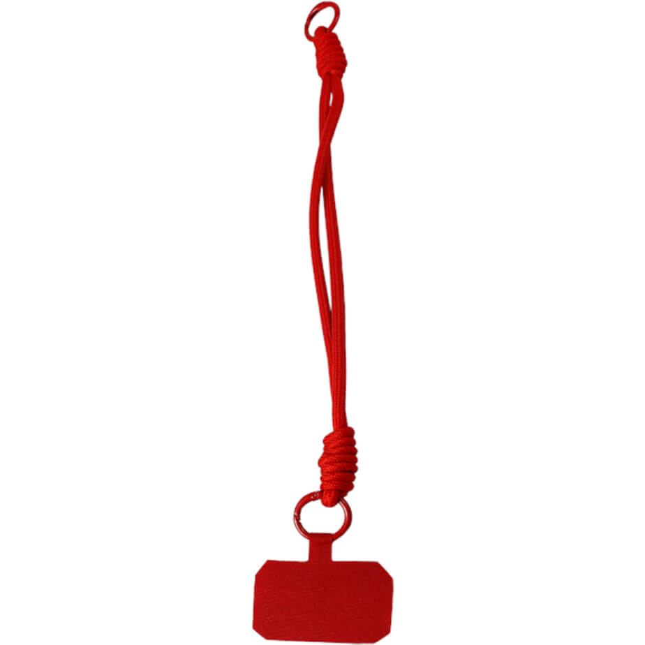 Cellphone Double Rope Wrist Lanyard Red