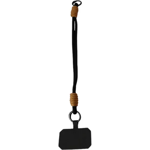 Cellphone Double Rope Wrist Lanyard Black