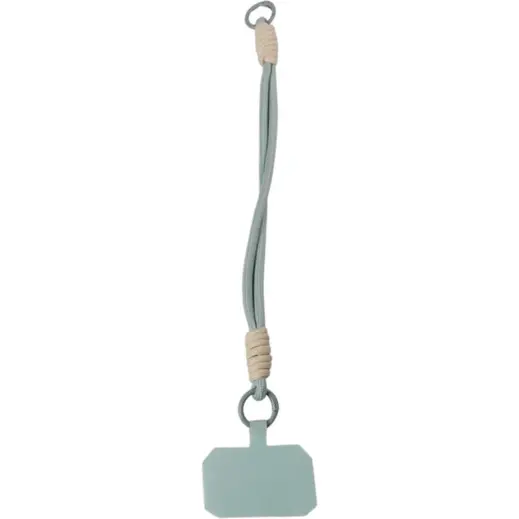 Cellphone Double Rope Wrist Lanyard Light Blue