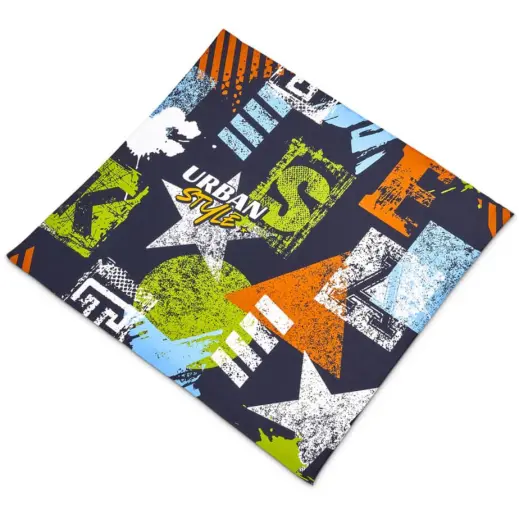 Hoppla Nurva Polyester Bandana Branded Flat