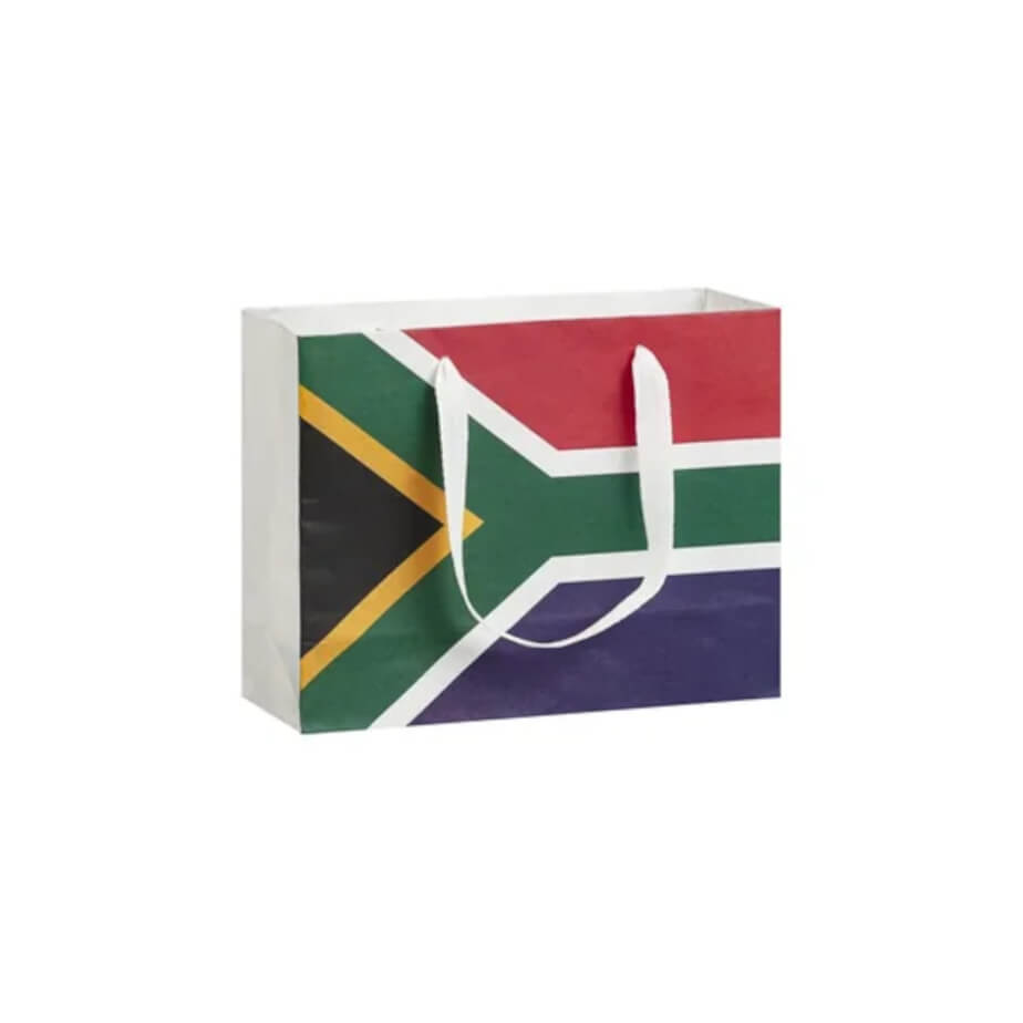 SA Flag Paper Gift Bag Small Tote