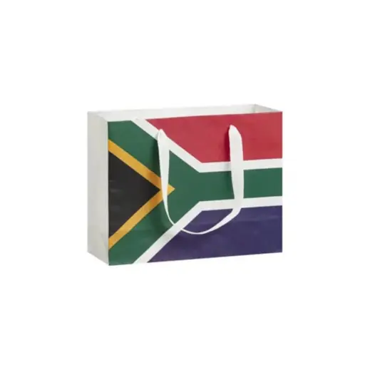 SA Flag Paper Gift Bag Small Tote