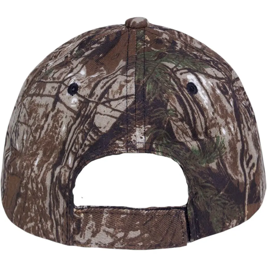 FWRD 6 Panel Leaflock Camo Cap Back View