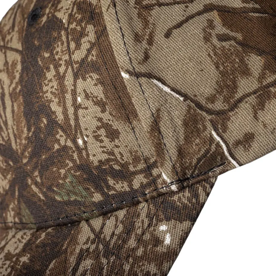 FWRD 6 Panel Leaflock Camo Cap Close Up