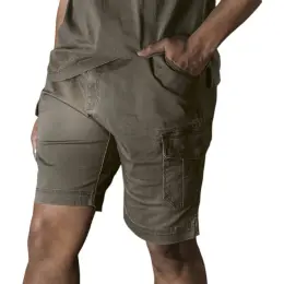 Mens Heritage Multi Pocket Shorts Model Image