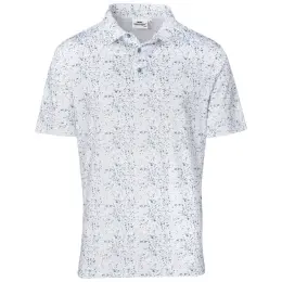 Mens Flexxion Golf Shirt White Front