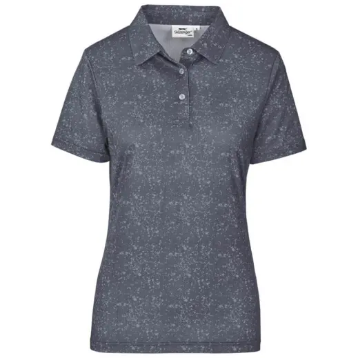 Ladies Flexxion Golf Shirt Grey Front