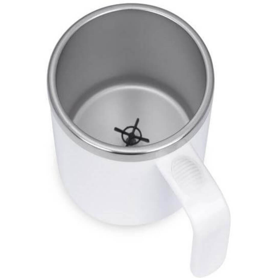 Caffe Hans Larsen Auto-Stirring Coffee Mug White Top