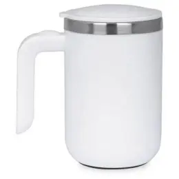 Caffe Hans Larsen Auto-Stirring Coffee Mug White Display Image