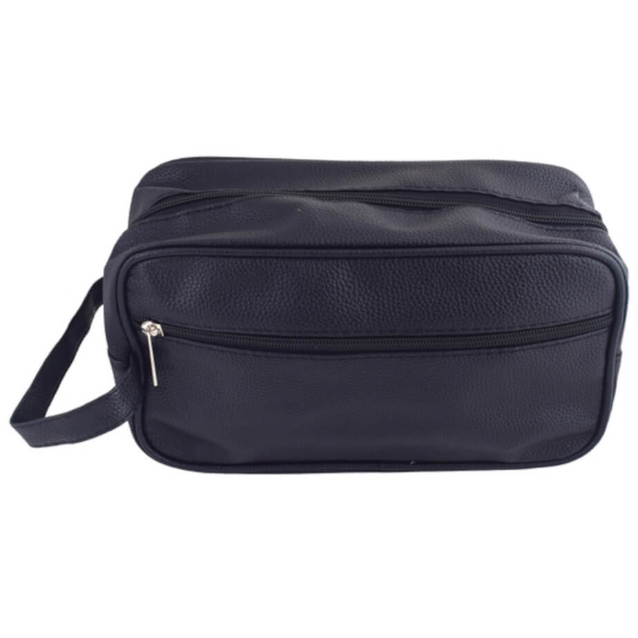 Classic PU Toiletry Bag Black Top
