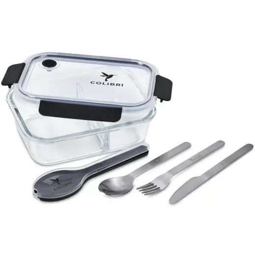 Serendipio Mealmate Lunch Box & Cutlery Set Branded Display