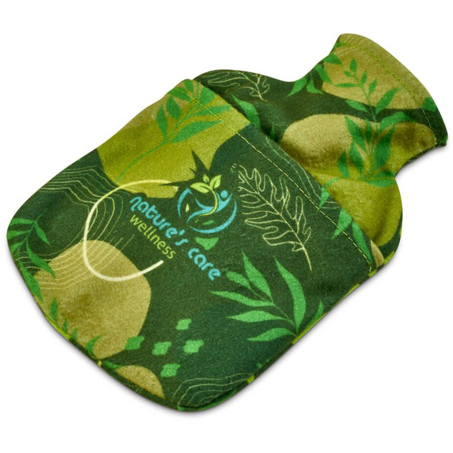 Hoppla Toastie Small Hot Water Bottle and Cover Branded Front