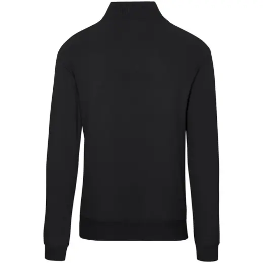 Mens 1-4 Zip Quantum Low Pill Jersey Black Back