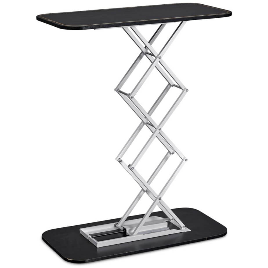 Pop-Up Hydraulic Fabric Counter Stand Open