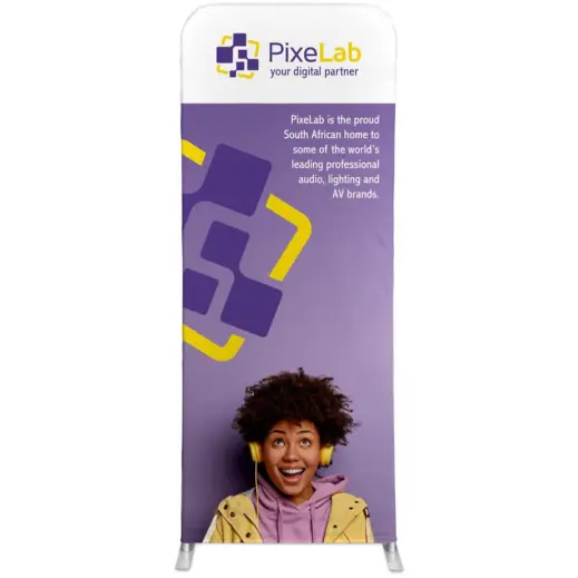Double Sided Fabric Tube System Display - 2m x 0.8m Branded