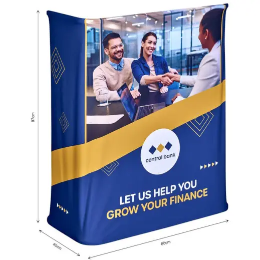 Pop-Up Hydraulic Fabric Counter Skin Branded