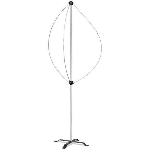 Lantern Banner with Light Weight Cross Base Frame Open