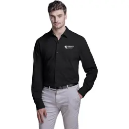 Mens Long Sleeve Alex Varga Cronus Knitted Shirt Model Image