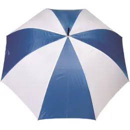 Medium Golf Umbrella - EVA Handle Sky-Blue White Open