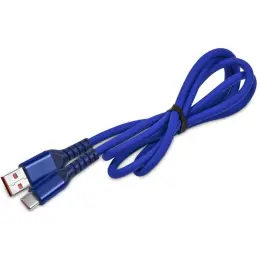 Altitude Stodle Fast Charge USB-A to Type-C Charging Cable in Pouch Blue Cable