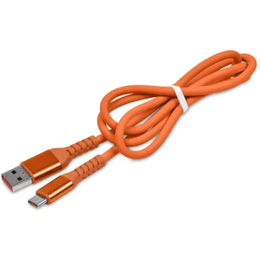 Altitude Stodle Fast Charge USB-A to Type-C Charging Cable in Pouch Orange Cable