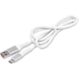 Altitude Stodle Fast Charge USB-A to Type-C Charging Cable in Pouch Solid White Cable