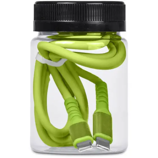 Altitude Barlitt Fast Charge Type-C to Type-C Charging Cable Cable in Jar Lime Jar