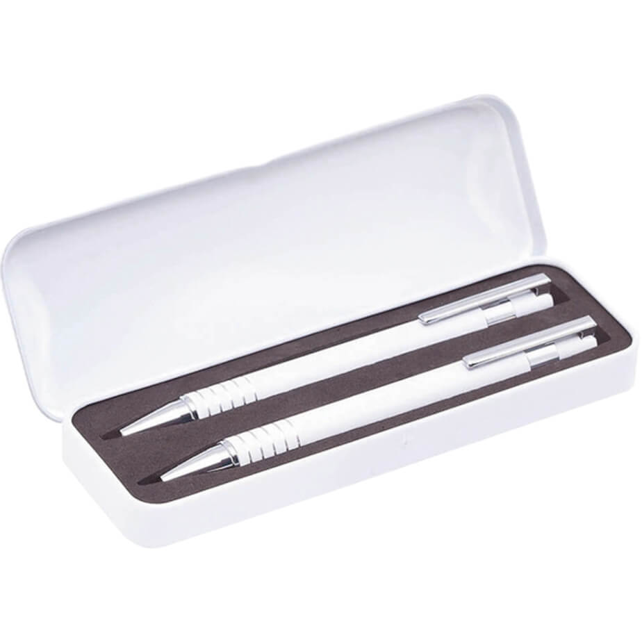 Sheridan Ball Pen and Pencil Set White