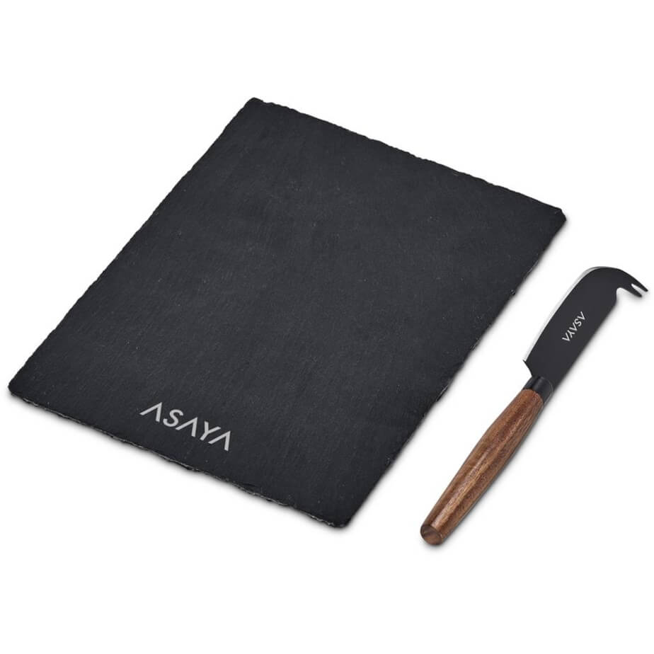 Andy Cartwright Clarens Slate Cheese Board Set Branded