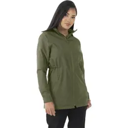 Ladies Water Resistant Rain Jacket Model Image