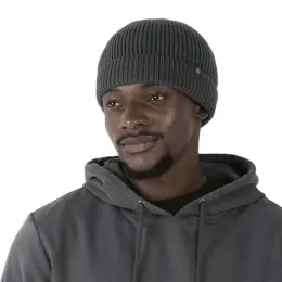 Heritage Ribbed Beanie Model Image