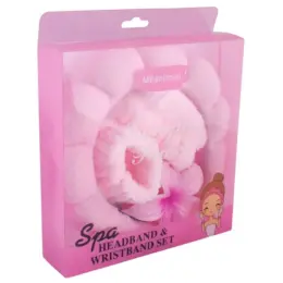 Spa Headband, Wristband & Hair Clip Set Box