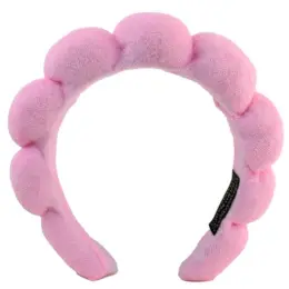 Spa Headband, Wristband & Hair Clip Set Headband
