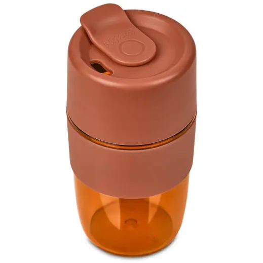 Kooshty Verso Plastic Coffee Tumbler Burnt Orange Top