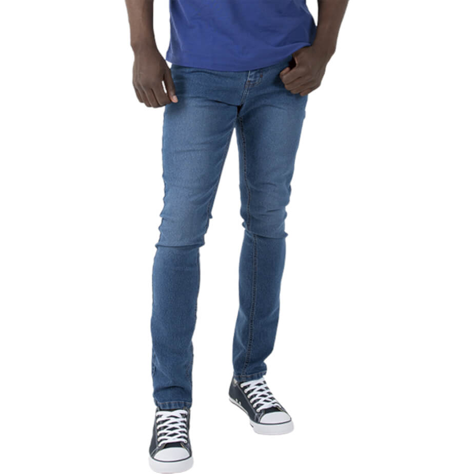 Mens 3D Crease Stretch Jeans image
