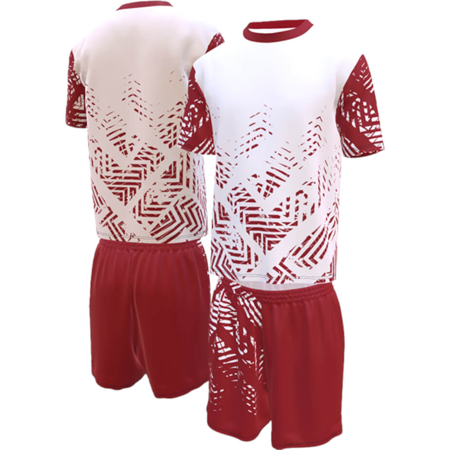 Crew Neck T-shirt & Shorts Set Custom Design Model