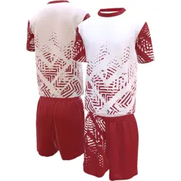 Crew Neck T-shirt & Shorts Set Custom Design Model Image