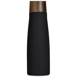 Serendipio Snowdonia Stainless Steel Vacuum Water Bottle Black Front