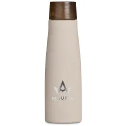 Serendipio Snowdonia Stainless Steel Vacuum Water Bottle Cream Branded