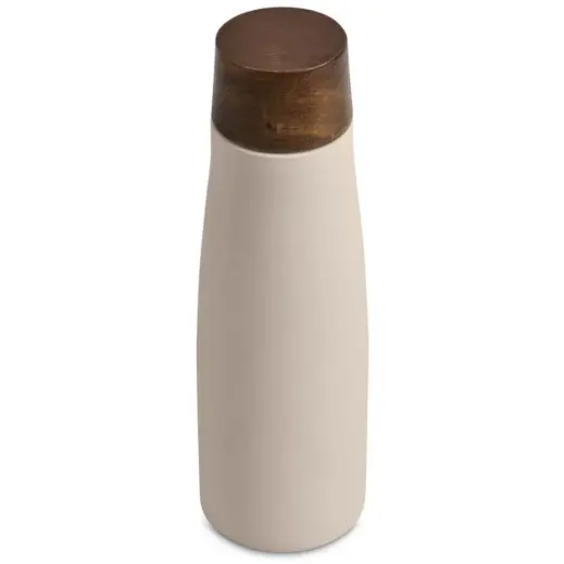 Serendipio Snowdonia Stainless Steel Vacuum Water Bottle Cream Top