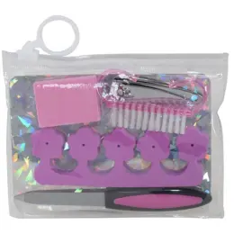 6-Piece Manicure Set Pink Clear
