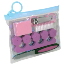 6-Piece Manicure Set Pink-Light Blue Image