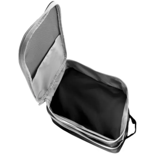 Travel Footwear Organiser Bag Black Open Top